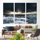 Dark Clouds Stormy Sea Wall Art Canvas Print – Framed Large by MyGreatCanvas | Canvas Wall Art Prints | Photo Prints & Wall Decor