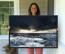 Dark Clouds Stormy Sea Wall Art Canvas Print – Framed Large by MyGreatCanvas | Canvas Wall Art Prints | Photo Prints & Wall Decor