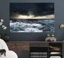 Dark Clouds Stormy Sea Wall Art Canvas Print – Framed Large by MyGreatCanvas | Canvas Wall Art Prints | Photo Prints & Wall Decor