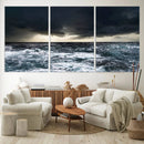 Dark Clouds Stormy Sea Wall Art Canvas Print – Framed Large by MyGreatCanvas | Canvas Wall Art Prints | Photo Prints & Wall Decor