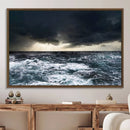 Dark Clouds Stormy Sea Wall Art Canvas Print – Framed Large by MyGreatCanvas | Canvas Wall Art Prints | Photo Prints & Wall Decor