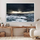 Dark Clouds Stormy Sea Wall Art Canvas Print – Framed Large by MyGreatCanvas | Canvas Wall Art Prints | Photo Prints & Wall Decor