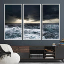 Dark Clouds Stormy Sea Wall Art Canvas Print – Framed Large by MyGreatCanvas | Canvas Wall Art Prints | Photo Prints & Wall Decor