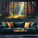 Dark Forest Wall Art Canvas Print