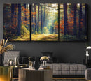 Dark Forest Wall Art Canvas Print