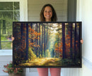 Dark Forest Wall Art Canvas Print