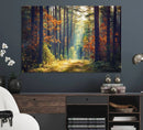 Dark Forest Wall Art Canvas Print
