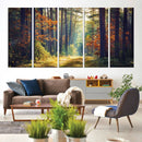 Dark Forest Wall Art Canvas Print