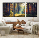 Dark Forest Wall Art Canvas Print