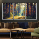 Dark Forest Wall Art Canvas Print