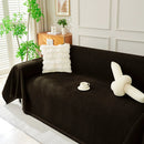 Solid Color Chenille Sofa Throw Blanket, Soft & Plush Decorative Couch Throw Cover by Slipcover KAS™