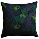 "Dark Monstera" Throw Pillow