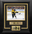David Pastrnak Shooting Action Boston Bruins 8" x 10" Framed Hockey Photo with Engraved Autograph by Dynasty Sports & Framing