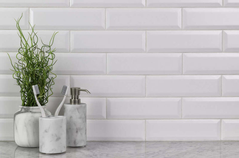 Boutique Sleek Salt Matte Ceramic Tile 3"X9"