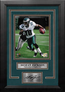 DeSean Jackson in Action Philadelphia Eagles 8" x 10" Framed Football Photo with Engraved Autograph by Dynasty Sports & Framing
