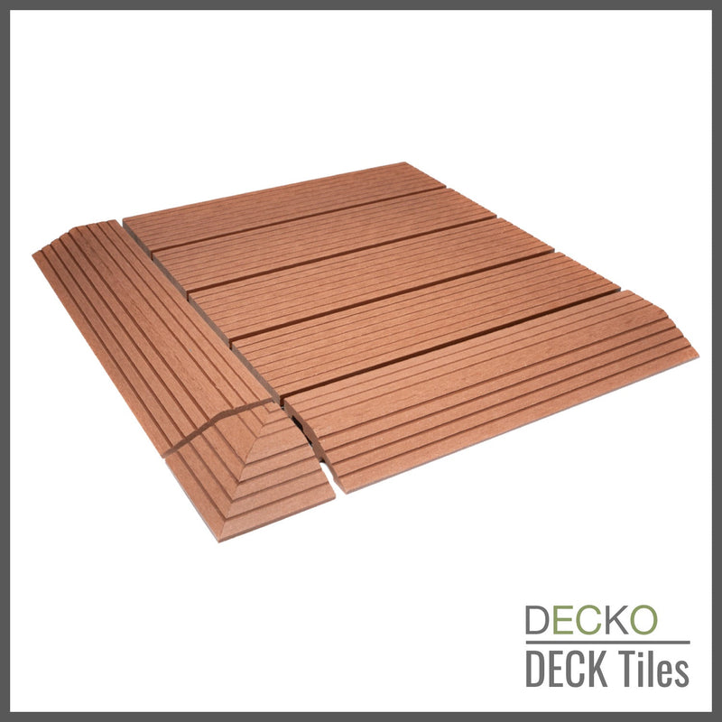 <b>Deck Tiles</b> - Premium WPC Interlocking | DECKO (11.8"/11.8"/0.8") - <b>choose the color</b> - (One Piece)