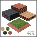<b>Deck Tiles</b> - Premium WPC Interlocking | DECKO (11.8" x 11.8" x 0.8") - <b>choose color</b> - (One Piece)