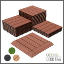<b>Deck Tiles</b> - Premium WPC Interlocking | DECKO (11.8" x 11.8" x 0.8") - <b>choose color</b> - (One Piece)