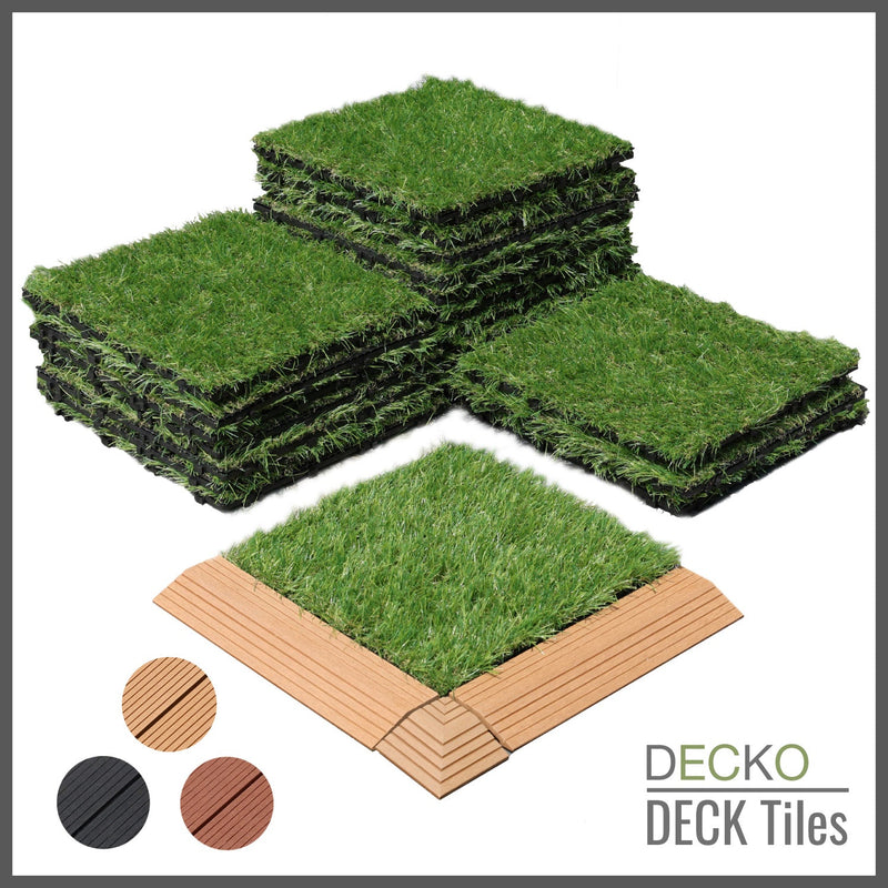<b>Deck Tiles</b> - Premium WPC Interlocking | DECKO (11.8"/11.8"/0.8") - <b>choose the color</b> - (One Piece)