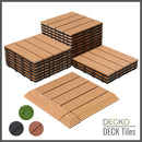 <b>Deck Tiles</b> - Premium WPC Interlocking | DECKO (11.8" x 11.8" x 0.8") - <b>choose color</b> - (One Piece)