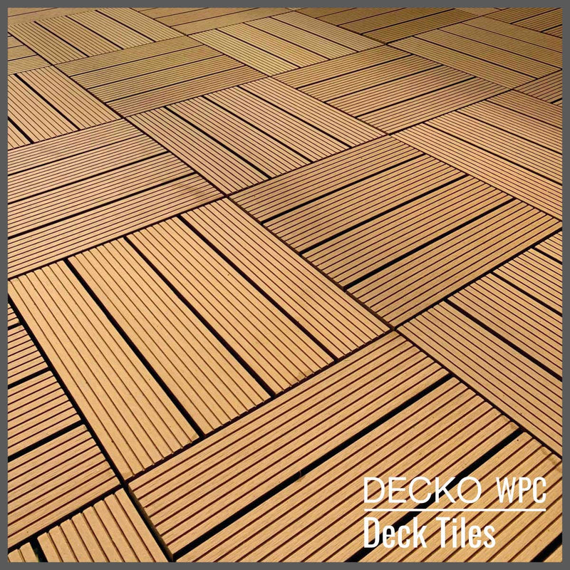 Deck Tile <b>Sample Pack</b> - Premium WPC Interlocking | DECKO with Free Delivery ($9.00 Handling fee- one/address only)