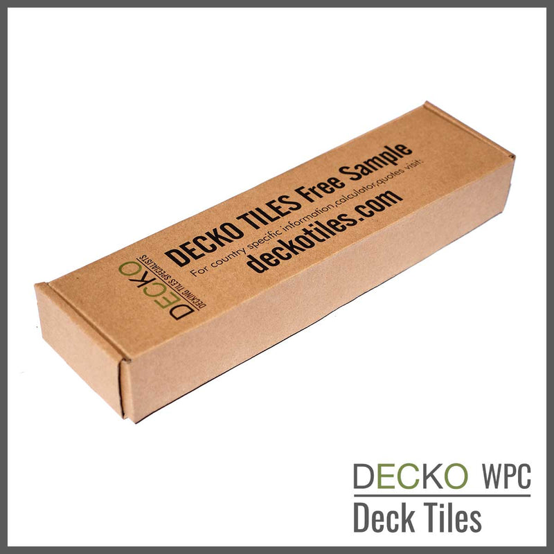 Deck Tile <b>Sample Pack</b> - Premium WPC Interlocking | DECKO with Free Delivery ($9.00 Handling fee- one/address only)
