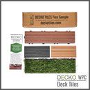 Deck Tile <b>Sample Pack</b> - Premium WPC Interlocking | DECKO - Free Delivery