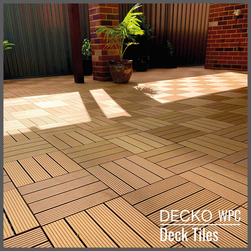 Deck Tile <b>Sample Pack</b> - Premium WPC Interlocking | DECKO with Free Delivery ($9.00 Handling fee- one/address only)