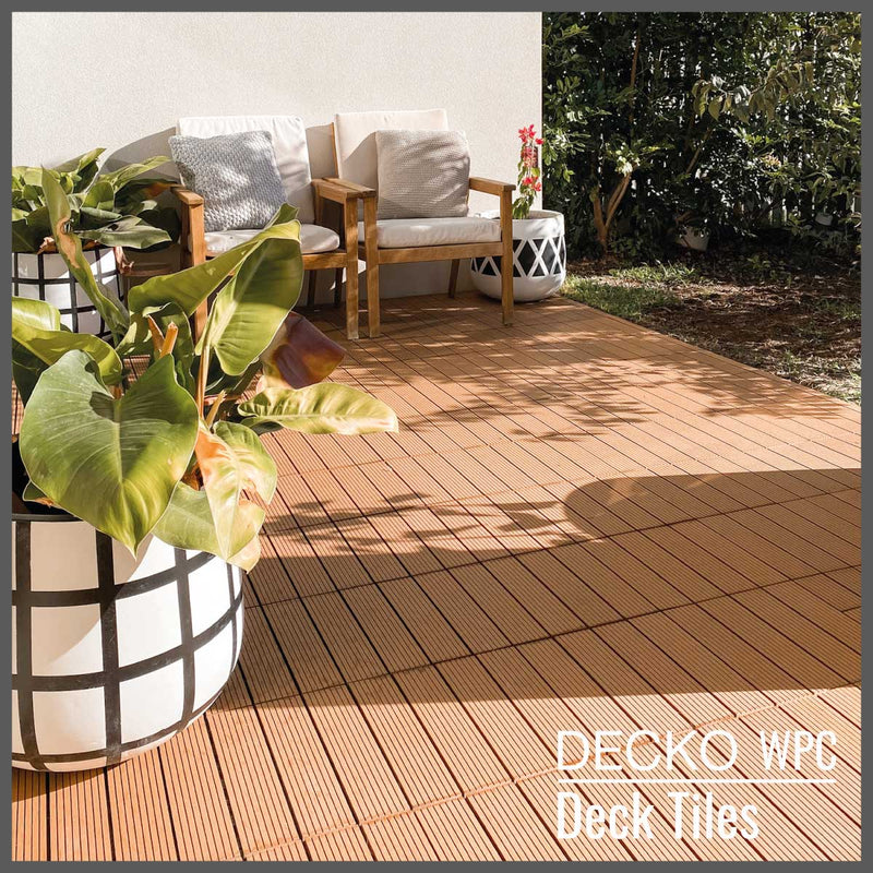 Deck Tile <b>Sample Pack</b> - Premium WPC Interlocking | DECKO with Free Delivery ($9.00 Handling fee- one/address only)