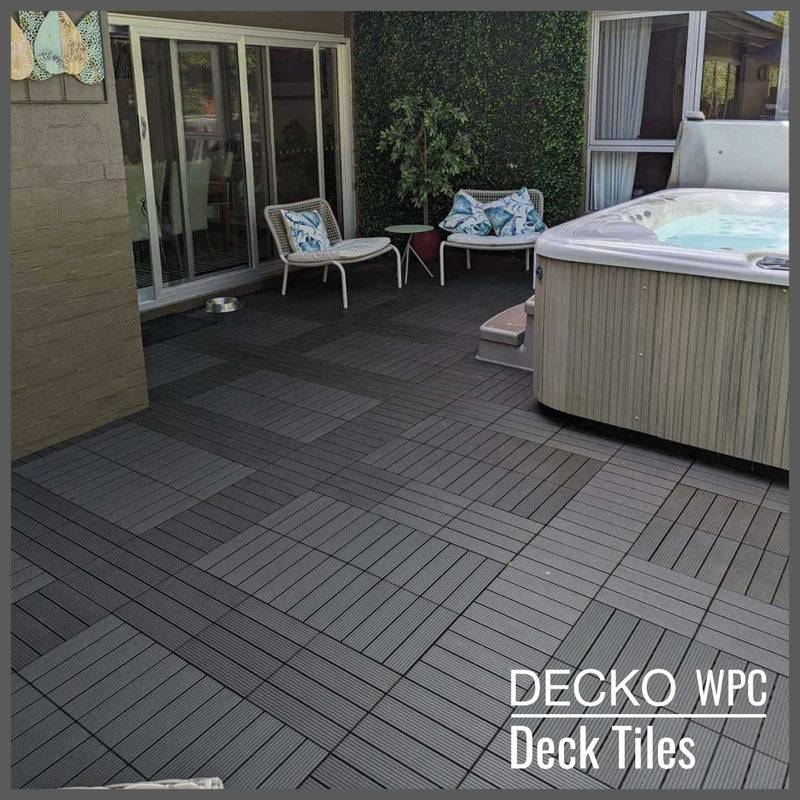 Deck Tile <b>Sample Pack</b> - Premium WPC Interlocking | DECKO with Free Delivery ($9.00 Handling fee- one/address only)