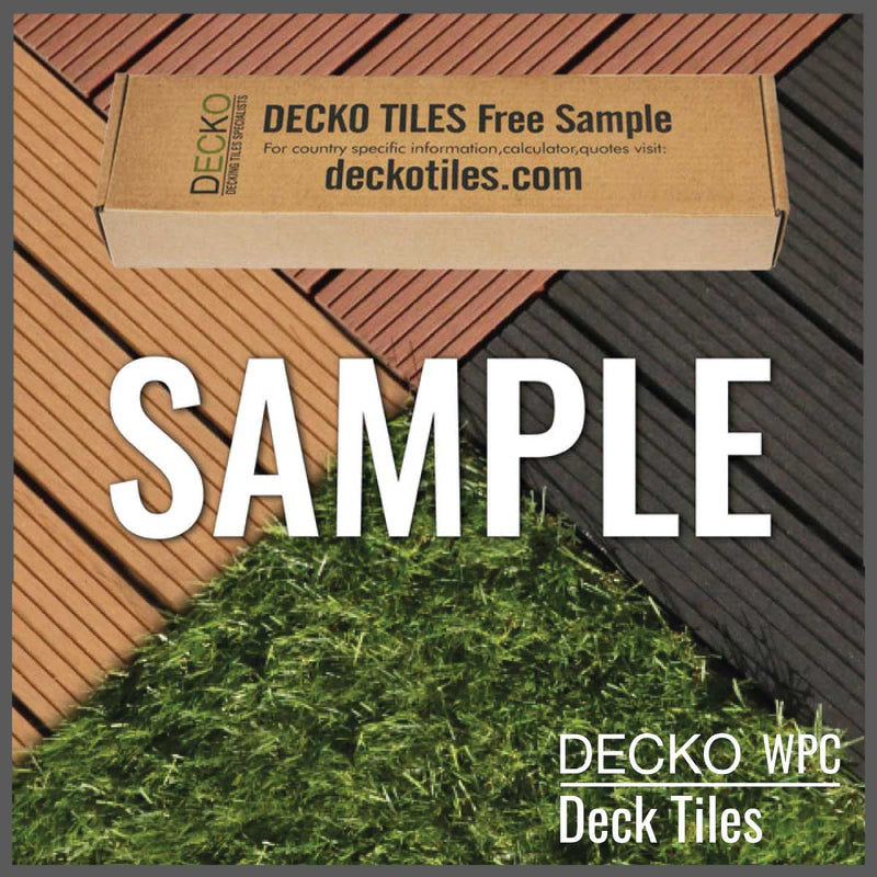 Deck Tile <b>Sample Pack</b> - Premium WPC Interlocking | DECKO with Free Delivery ($9.00 Handling fee- one/address only)