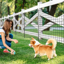 Decorative Garden Fence with 5 Panels and 5 Stakes-Black by LJGDeals