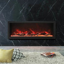 Amantii Panorama Deep Extra Tall 60 Inch Indoor Outdoor Electric Fireplace