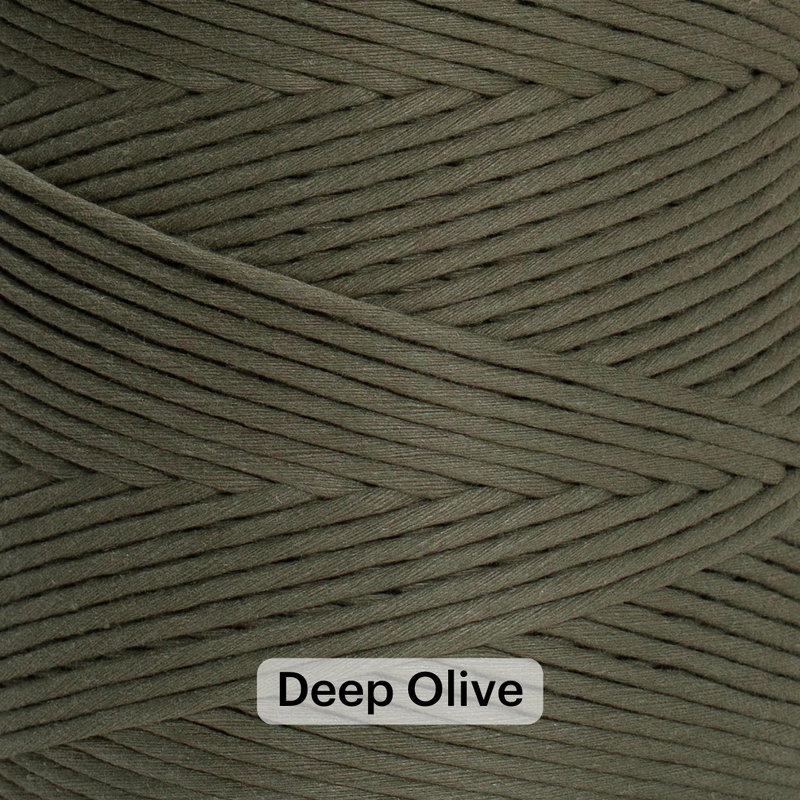 SOFT COTTON CORD ZERO WASTE 4 MM - 1 SINGLE STRAND - SAMPLES