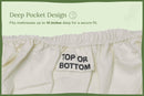 Organic Sateen Bed Sheets Set by Organic Cotton Mart