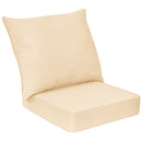 Deep Seat Chair Cushion Pads Set with Rope Belts for Indoor and Outdoor