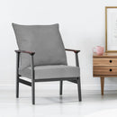 Fabric Upholstered Wood Dining Chairs Set of 2 with Removable Pillow by LJGDeals