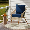 Deep Seat Chair Cushion Pads Set with Rope Belts for Indoor and Outdoor by LJGDeals