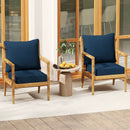 Deep Seat Chair Cushion Pads Set with Rope Belts for Indoor and Outdoor by LJGDeals