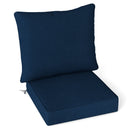 Deep Seat Chair Cushion Pads Set with Rope Belts for Indoor and Outdoor-Blue