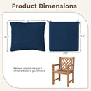 Deep Seat Chair Cushion Pads Set with Rope Belts for Indoor and Outdoor by LJGDeals