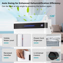4500 Sq. Ft 57 Pint Dehumidifier for Home and Basement-White