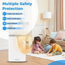 Dehumidifier with Auto Drain or Manual Drainage for Home Basement-White by LJGDeals