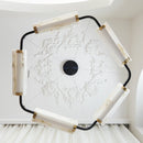 Delia Rectangular Alabaster Chandelier