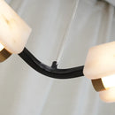 Delia Rectangular Alabaster Chandelier