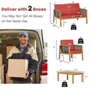 4 Pieces Patio Rattan Furniture Set with Removable Cushions by LJGDeals