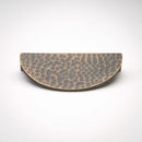 Hammered Demi Lune, Solid Brass Half Moon Cabinet Pulls