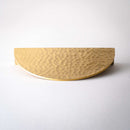 Hammered Demi Lune, Solid Brass Half Moon Cabinet Pulls