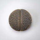 Hammered Demi Lune, Solid Brass Half Moon Cabinet Pulls