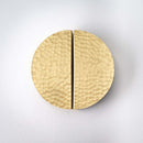 Hammered Demi Lune, Solid Brass Half Moon Cabinet Pulls